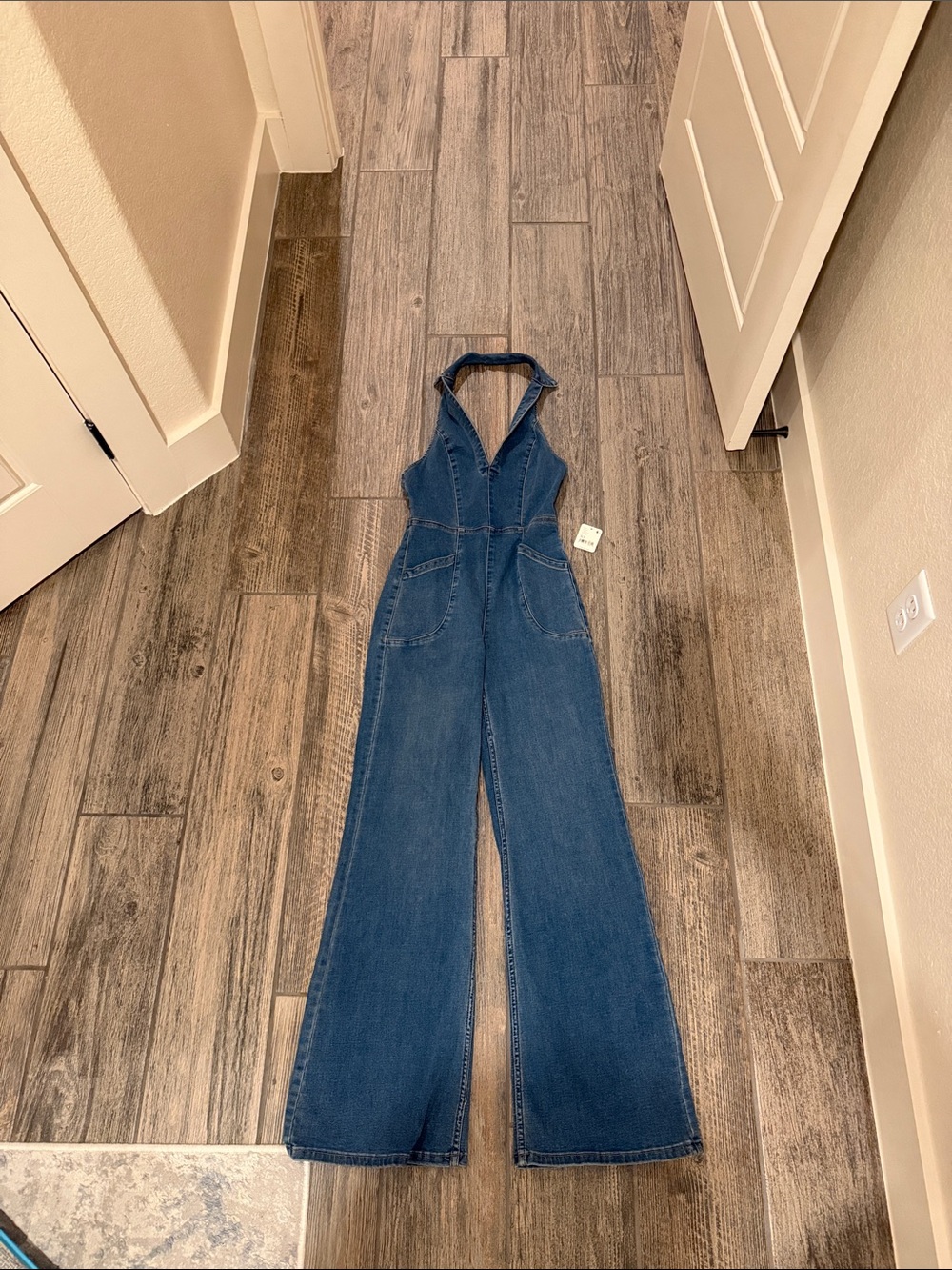 We the Free halter low back jumpsuit